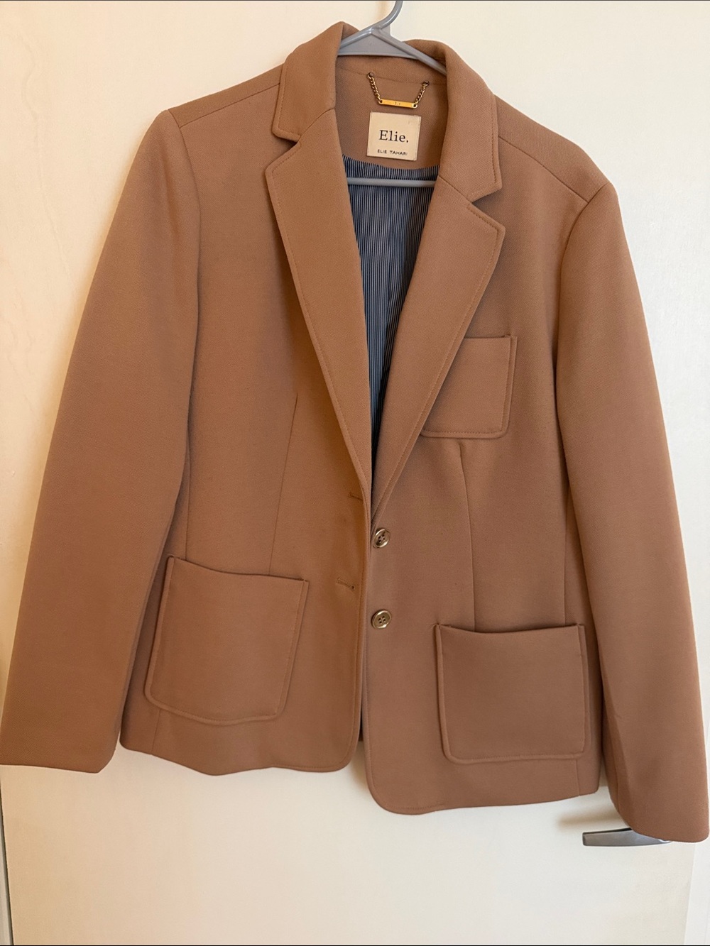 Elie Tahari Camel Brown Tailored Blazer